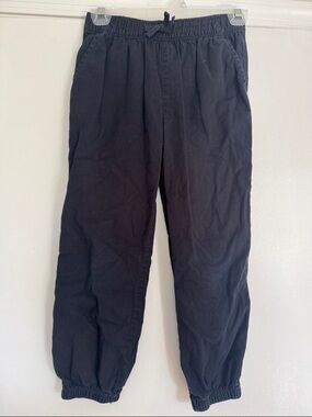 Men's Black Elastic Waist Jogger Pants